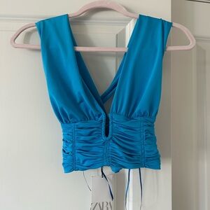 Zara Women's Blue Top